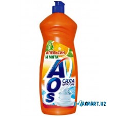 Средство Для Мытья Посуды "AOS" Апельсин-Мята 900мл