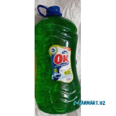 Гель для мытья посуды "OK" Яблоко 5кг.