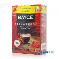 Чай черный "BAYCE" 100гр клубника 